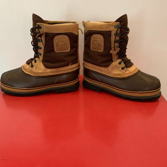 Men\'s Sorel Winter Boot Waterproof with Liner Size 10 Brown main image 4